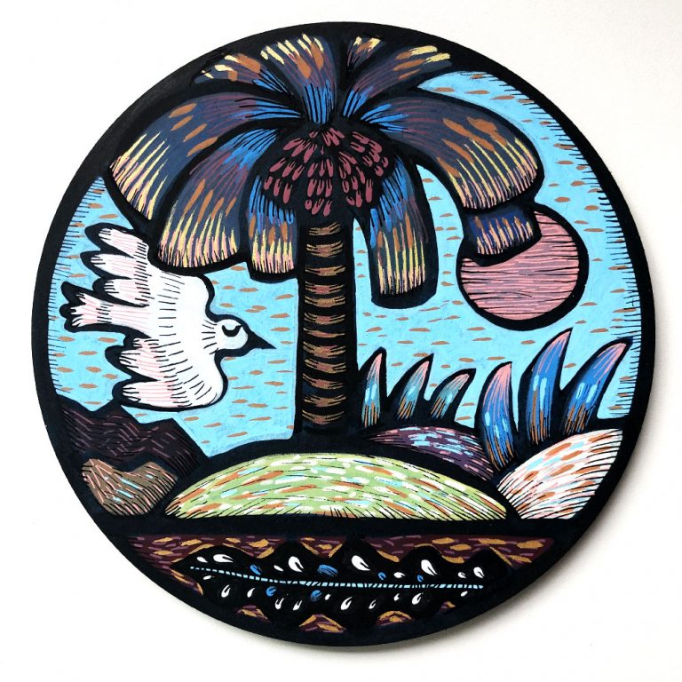 Ton passage à raviver les couleurs — œuvre de Pauline Beugniot, artiste peintre dans le Médoc