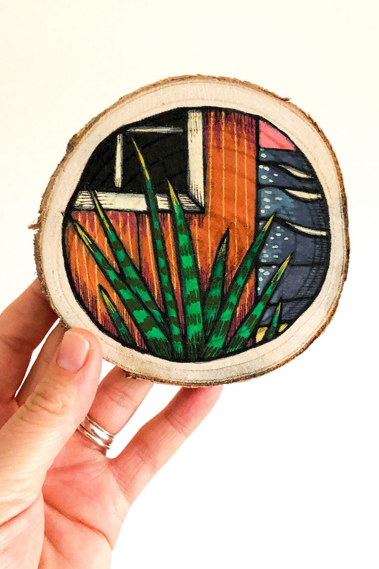 Vue sur mer — œuvre de Pauline Beugniot, artiste peintre dans le Médoc