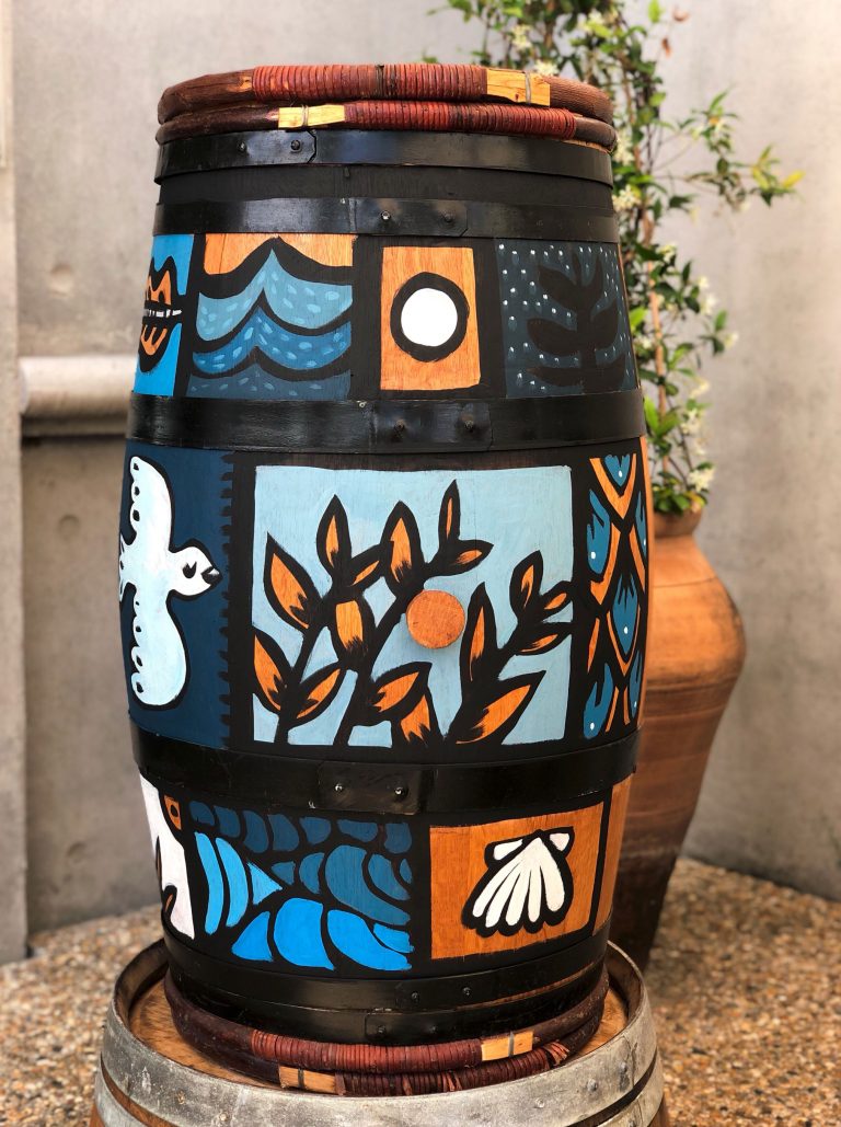 Prieuré Lichine — œuvre de Pauline Beugniot, artiste peintre dans le Médoc