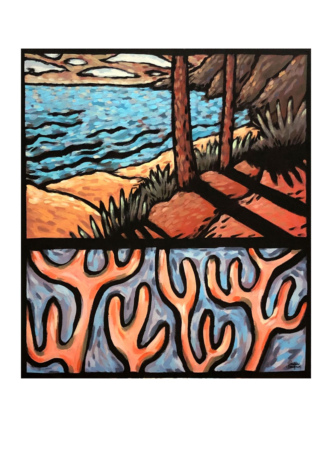 Monde Vanille — peinture de Pauline Beugniot, artiste peintre Médoc