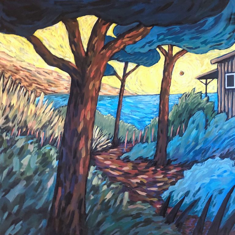Se raccrocher à ton mouvement — œuvre de Pauline Beugniot, artiste peintre dans le Médoc