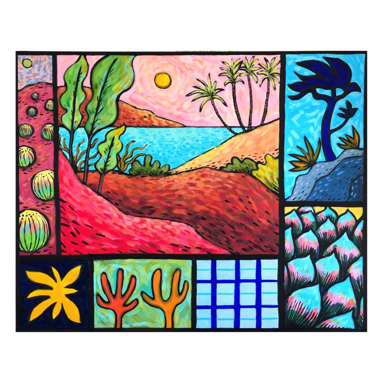 Aux portes de ton jardin — œuvre de Pauline Beugniot, artiste peintre dans le Médoc