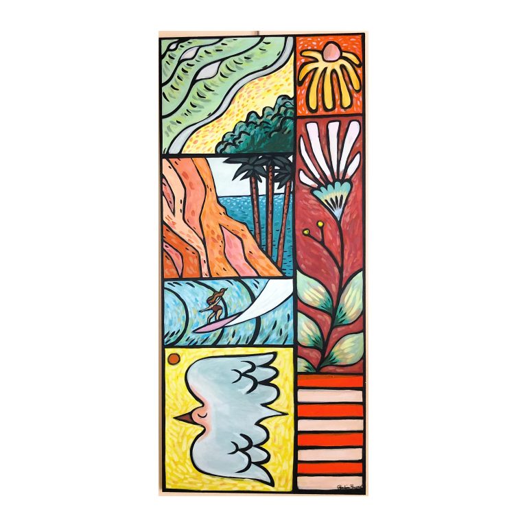 Les couleurs de ton voyage — œuvre de Pauline Beugniot, artiste peintre dans le Médoc