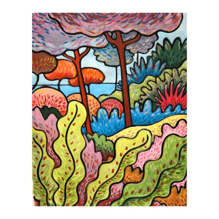 Le temps d’une ondulation — œuvre de Pauline Beugniot, artiste peintre dans le Médoc