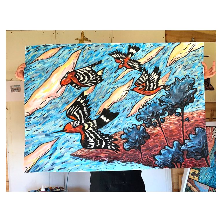 Partition — œuvre de Pauline Beugniot, artiste peintre dans le Médoc