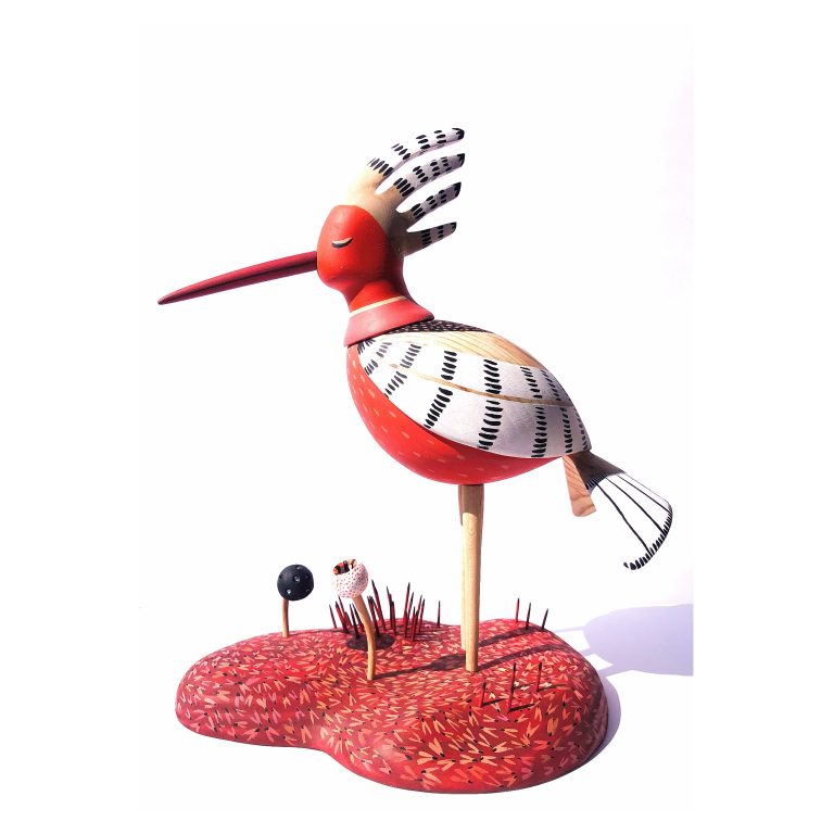 Huppe 2 — œuvre de Pauline Beugniot, artiste peintre dans le Médoc