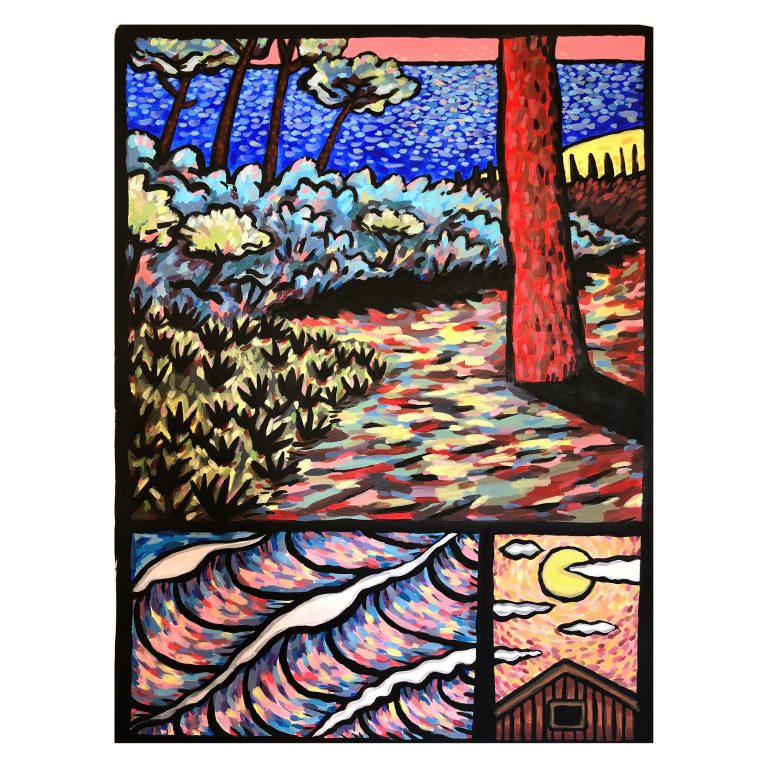 Belle de nuit — œuvre de Pauline Beugniot, artiste peintre dans le Médoc