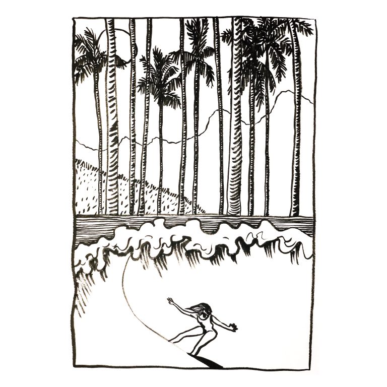 Blanc & noir — œuvre de Pauline Beugniot, artiste peintre dans le Médoc