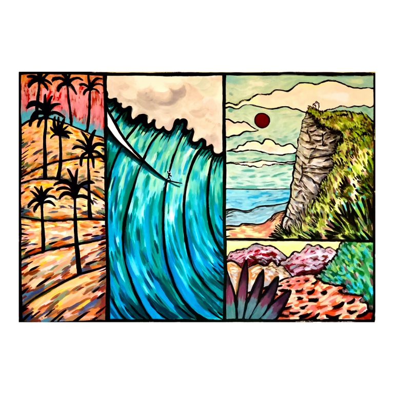 La traversée — œuvre de Pauline Beugniot, artiste peintre dans le Médoc