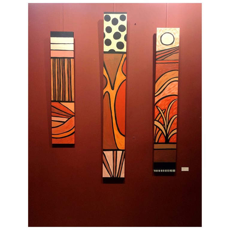 Les 11 éclipses — œuvre de Pauline Beugniot, artiste peintre dans le Médoc
