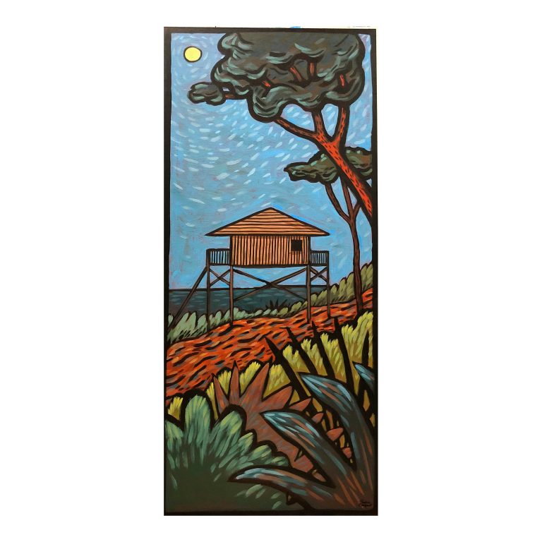 Invitation sous le vent — œuvre de Pauline Beugniot, artiste peintre dans le Médoc
