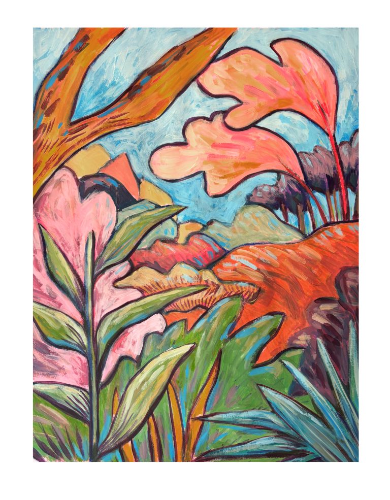 Euphonie, peinture acrylique originale grand format de Pauline Beugniot