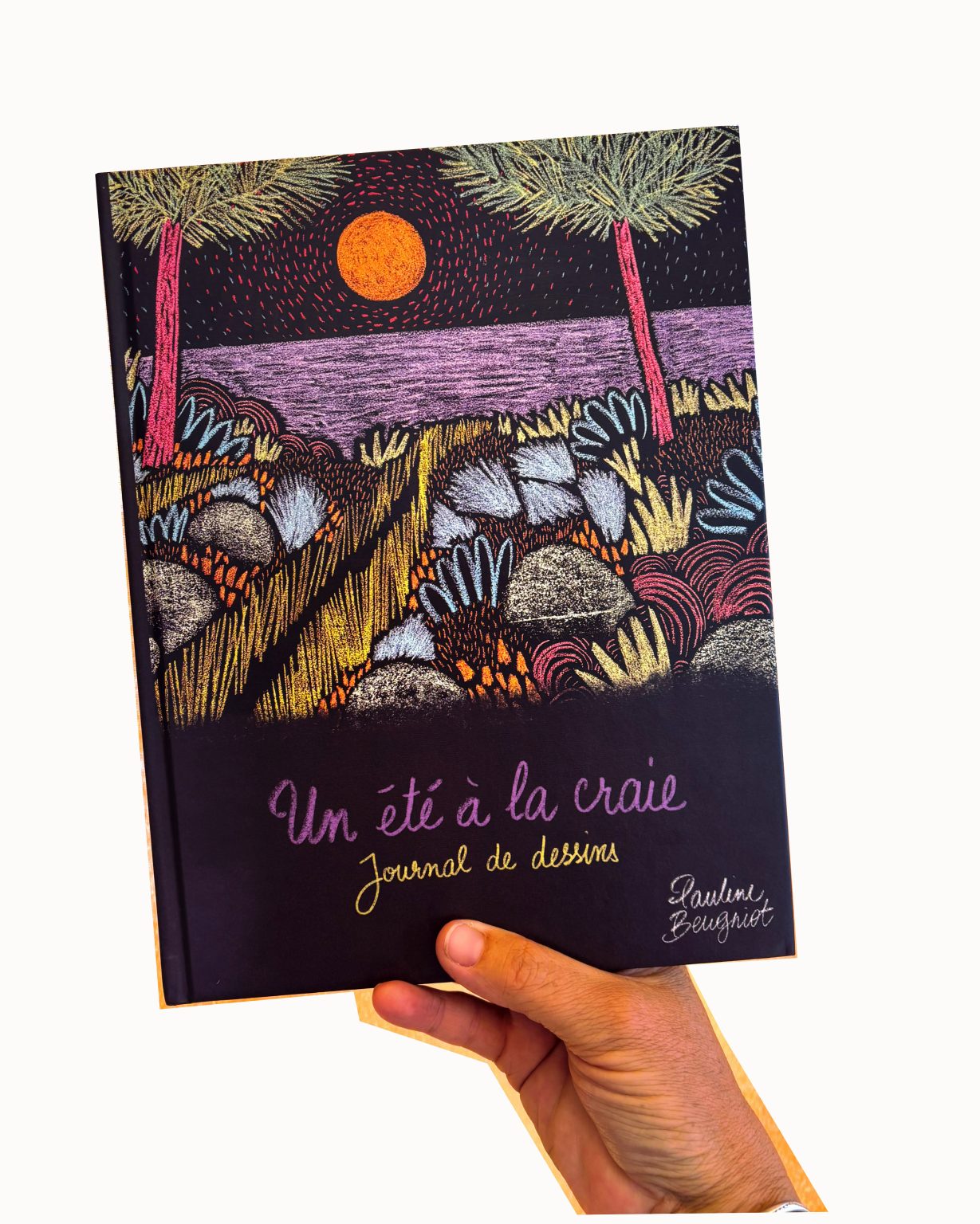 Livre « Un été à la craie », journal de dessins de Pauline Beugniot, artiste peintre dans le Médoc